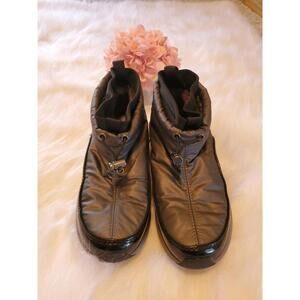 Sporto Waterproof Barefoot Wool Womens Boots Black/Gray  SZ. 5.5